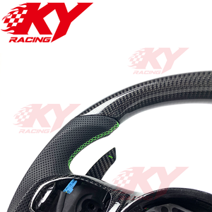 Volant de voiture sport en fibre de carbone personnalisé pour Mercedes-Benz AMG W204 W205 W221 W117 W166 W222 C43 C63 C180 - Product Image 2