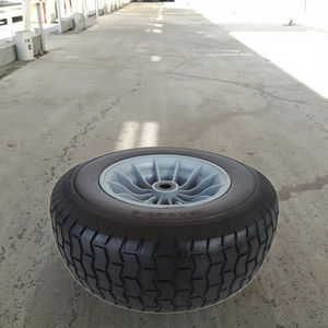 भारी शुल्क औद्योगिक 16 इंच फ्लैट नि: शुल्क ठेला पहिया 6.50-8 के लिए विस्तृत टायर समुद्र तट से मछली पकड़ने ट्राली - Product Image 3