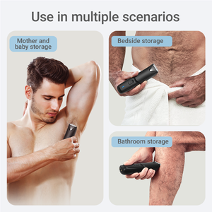 Recortador de bolas lavable de gran potencia para hombres, cuchilla de cerámica reemplazable, recortador de <span class=keywords><strong>vello</strong></span> corporal recargable, recortador de <span class=keywords><strong>vello</strong></span> púbico - Product Image 3