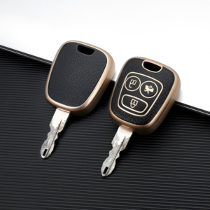 Étui de protection souple en TPU et cuir de petite taille pour <span class=keywords><strong>clé</strong></span> de voiture <span class=keywords><strong>Peugeot</strong></span>, Citroën C2, <span class=keywords><strong>Peugeot</strong></span> 206, <span class=keywords><strong>207</strong></span>, 307 - Product Image 5