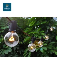Guirlandes lumineuses LED G40 d'extérieur SMD 5050 RGBW, culot E12, 90 CRI, dimmables, étanches IP44, lumières suspendues en forme de globe pour jardin/café
