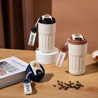 Bouteille isotherme 450 ml en acier inoxydable 316 avec affichage de la température, tasse thermos isolée pour extérieur, pour boissons chaudes et froides