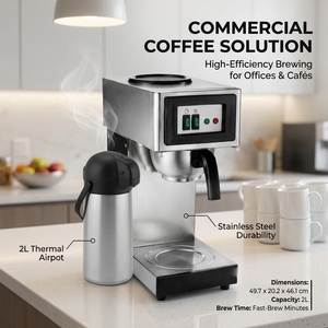Equipo de Cocina Comercial, Cafetera, Termo, Equipo de Cocina para Restaurantes, Cafetera para Oficina - Product Image 1