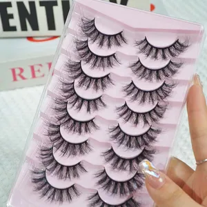 ODM & OEM Lash Fabricante Private Label Vegan Mink Alta qualidade 3D Mink Efeito Curelty-Free Natural Vegan Eye Lash