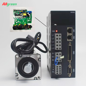เซอร์โวมอเตอร์พร้อมไดรเวอร์ 400W 60 มม. 200~240V เฟสเดียว/3 เฟส 60ST-M1330 เซอร์โวมอเตอร์สำหรับเครื่อง CNC - Product Image 1