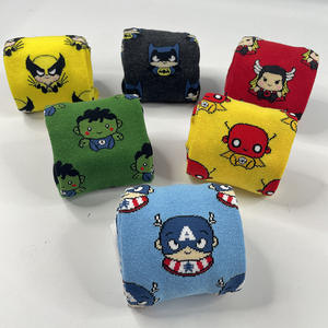 WZ-423 Calcetines de Algodón con Diseño de Anime de Héroes de Spider-Man, <span class=keywords><strong>Hulk</strong></span> y Iron Man para Parejas - Product Image 3