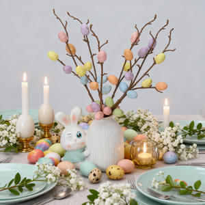 Meilleures ventes transfrontalières : Fleurs artificielles <span class=keywords><strong>de</strong></span> Pâques, style bohème, arrangements floraux réalistes faits à la main, branches <span class=keywords><strong>de</strong></span> fleurs <span class=keywords><strong>de</strong></span> printemps - Product Image 2