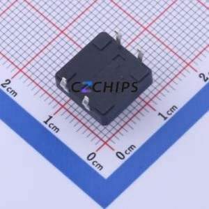 GT-TC152A-H090-L1 Tactile Switch Through hole-4P,12x12mm Switch Single Pole Single Throw Round Button 1.6N Through Hole - Product Image 2