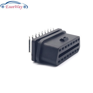 ปลั๊กตัวเมีย OBD แบบ J1962พร้อมขาเสียบแบบ90องศาที่เป็นแบบ Nickie ชุบด้วยซ็อกเก็ตตัวเมีย OBD2ขั้วต่อแบบออโต้ - Product Image 4