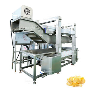 Grote Capaciteit Commerciële Doorlopende Elektrische Frituurmachine Kipnugget Ui Aardappelchips Friteuse <span class=keywords><strong>Machine</strong></span> - Product Image 4