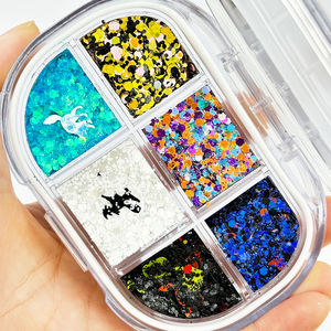 Paleta de Sombras de Ojos Personalizada con Logotipo, 6 Compartimentos, Multicolor, con Brillo, Resistente al Agua, para Halloween - Product Image 2