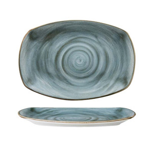 Plateau de service artisanal bleu 36 × 25,5 cm rectangulaire Corona Pa1604727906 - Product Image 1