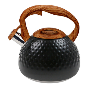 Bollitore Classico in Acciaio Inox con Fischio 3L 2.7QT, Adatto <span class=keywords><strong>per</strong></span> Induzione, Ecologico, Teiera da Fornello con Manico in Legno - Product Image 6