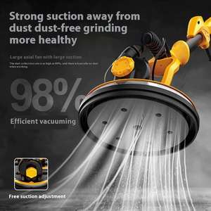 Lijadora de pared eléctrica plegable de doble lámpara con barra larga 220V, herramienta para lijar masilla y papel de lija, pulido y lijado de metal DIY - Product Image 3