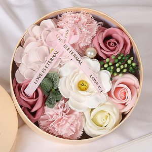 Caja <span class=keywords><strong>de</strong></span> Regalo Redonda con Jabones Perfumados en Forma <span class=keywords><strong>de</strong></span> Flor para Recuerdos <span class=keywords><strong>de</strong></span> Boda, Regalos para Damas <span class=keywords><strong>de</strong></span> <span class=keywords><strong>Honor</strong></span>, Decoración <span class=keywords><strong>de</strong></span> Mesa para Despedida <span class=keywords><strong>de</strong></span> Soltera - Product Image 5