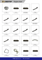 Chaîne de distribution système de Transmission de moto en gros personnalisé 420 428 428H 520 530 ensemble de chaîne et de pignon de moto