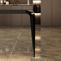 Pied de table moderne de luxe en fer, support de base noir pour bureau, salon, salle à manger