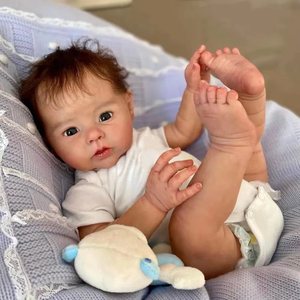 ตุ๊กตาซิลิโคนพรีเมียม YOSI Y220 ขนาด 20 นิ้ว สำหรับเด็กผู้หญิง ตุ๊กตาทารกทันสมัยปรับแต่งได้ คุณภาพสูง ผมและตัวต่อประกอบได้ เปลี่ยนท่าทางได้ - Product Image 2