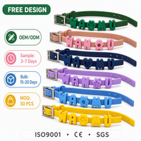 Collier personnalisé en silicone pour chien et chat, couleur personnalisée, breloques lettres alphabet DIY, collier ajustable pour animaux de compagnie, OEM