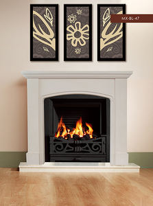 Foyer électrique en pierre naturelle avec marbre, support de télévision, pour table - Product Image 6