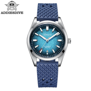 Reloj ADDIESDIVE AD2531 Premium para Hombre, Cristal Mineral K1, Reloj de Lujo con Correa de Caucho Florine y Acero Inoxidable - Product Image 1