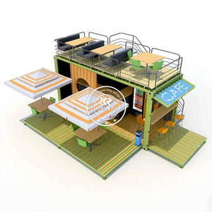 Kiosque de restauration rapide mobile de luxe préfabriqué 2025, conteneur extérieur personnalisé de 10 pieds et 20 pieds, bar mobile, restaurant, conteneur de café - Product Image 3