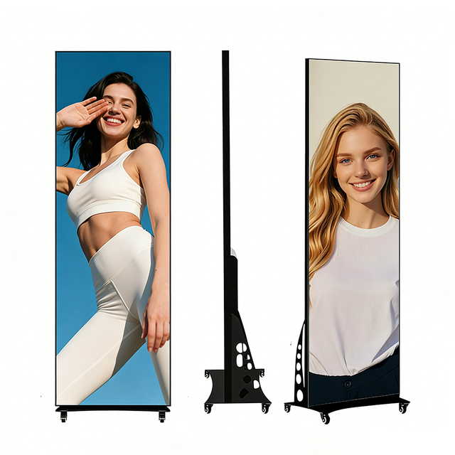 LED Poster Display Screen Indoor/Outdoor IP65 Rated Elevator Use 360 Photo Booth Foldable Digital Video Advertising Screen