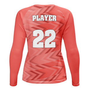เสื้อวอลเลย์บอลแขนยาวทรงสลิมฟิตสำหรับผู้หญิงแฟชั่น - Product Image 4
