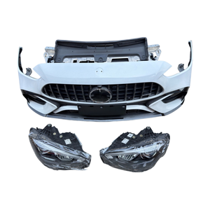 Pare-chocs avant <span class=keywords><strong>AMG</strong></span> <span class=keywords><strong>63</strong></span> amélioré pour <span class=keywords><strong>Mercedes</strong></span>-<span class=keywords><strong>Benz</strong></span> <span class=keywords><strong>Classe</strong></span> <span class=keywords><strong>C</strong></span> 206 avec kit radiateur et phares, fixation par boulons, garantie 1 an - Product Image 2