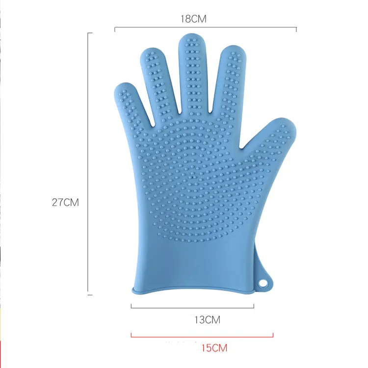 Kitchen Cleaning Gloves Heat Resistant Dish Silicone Gloves