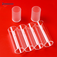 Tube de verre saphir poli optique, cylindre, Tube et tige lentilles en verre