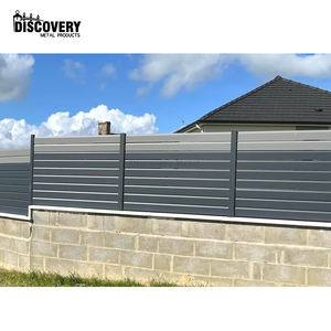 Prix bas Clôture <span class=keywords><strong>en</strong></span> aluminium métallique pour jardin extérieur pour villa Panneau horizontal <span class=keywords><strong>en</strong></span> aluminium Clôture à lattes - Product Image 3