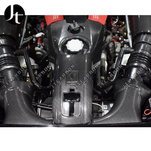 ฝาครอบช่องลมเข้ารถยนต์ทำจากคาร์บอนไฟเบอร์แบบแห้ง สำหรับ <span class=keywords><strong>Ferrari</strong></span> <span class=keywords><strong>488</strong></span> <span class=keywords><strong>GTB</strong></span> Spider ชุดแต่งภายในช่องลมเข้าเครื่องยนต์ - Product Image 2