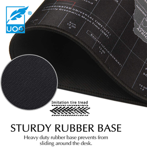 UOO fábrica personalizada mapa del mundo de gran tamaño extendido suave personalizado Venta caliente alfombrilla de ratón de goma para juegos - Product Image 4