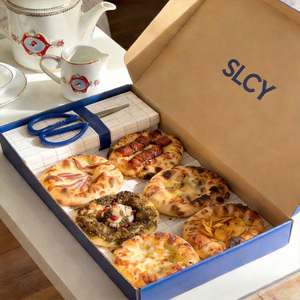 Boîte en papier jetable écologique de qualité alimentaire résistante à la graisse pour la <span class=keywords><strong>livraison</strong></span> de pizzas, gâteaux, pâtisseries, pains et desserts - Product Image 1