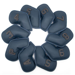 Fundas para Palos de Golf en Oferta, Juego de 10 Fundas de Cuero PU para Palos de Golf, Juego de Fundas Bordadas para Palos de Golf - Product Image 1