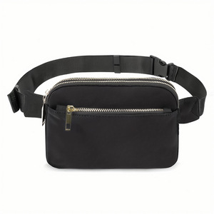 Sac banane unisexe tendance en nylon, imperméable, forme coussin, avec fermeture éclair et sangle réglable, pour activités de plein air, cyclisme et téléphone portable - Product Image 2