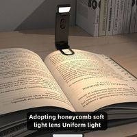 Lampe de lecture pliable MSBN avec clip, rechargeable par USB, lampe de livre LED pour protéger les yeux, idéale pour les étudiants en lecture et en étude