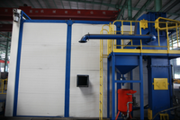 Cabine de sablage à recyclage automatique / Salle de sablage avec système de dépoussiérage