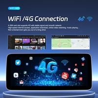 Reproductor Multimedia Yuncar de 12.3 Pulgadas con Pantalla Táctil Android 12, 2 Din, Carplay, QLED, DSP/GPS/AM/FM/Wifi