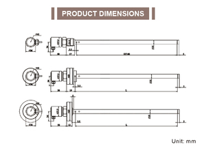 Holykell静電容量燃料レベル測定アナログ静電容量式オイルリキッドレベルセンサー - Product Image 5