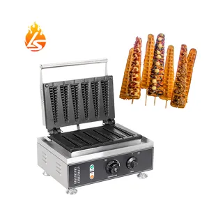 Commercial Pine Tree Mini Lolly Waffle Makers Electric Lollipop Waffle Machine For Snack Equipment