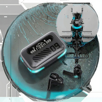 Earbuds TWS Earphone cerdas, Sentuh Kontrol nirkabel untuk headphone kompatibel Bluetooth tahan air LED