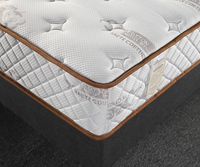 Surmatelas individuel à ressorts ensachés en fibres, 180x200 200x200, emballé sous vide, pour un sommeil confortable et un soutien optimal