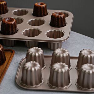 Nouvelles Moules à Cannele et Muffins en Acier Carbone Antiadhésives Écologiques à 6 Cavités pour Four - Product Image 2