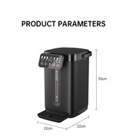 Bouilloire Électrique Thermo Pot Haute Capacité 5L à Commande Tactile 6 Niveaux de Température 1600W pour Cuisine Multi-personnes - Vente en Gros