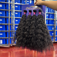 OrientFashion Lot de mèches synthétiques afro, extensions de cheveux bouclés crépus Jerry, tissage doux et mélangé