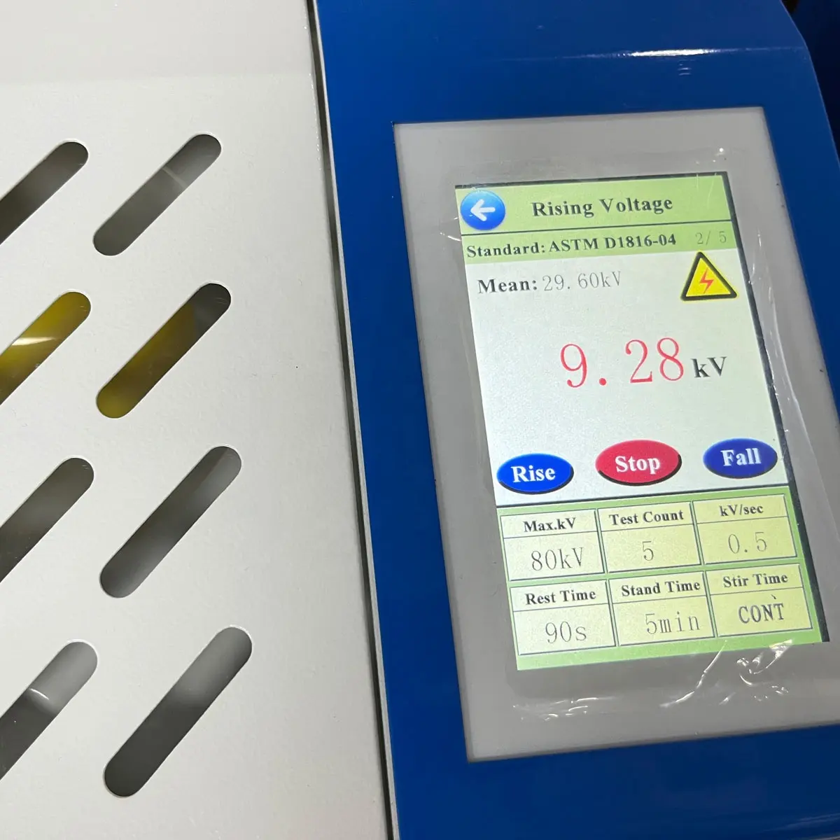 ASTM D877 trafo yağ arızası voltmetre yalıtım yağı arıza Bdv Test cihazı yağ dielektrik kuvvet testi BDV Test