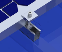 YZ PV Module Réglable Panneau Solaire Fin Pince Épaisseur 30 35 40mm Argent Anodisé Installation Rapide Champ Ouvert TUV/CE/ISO