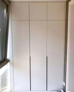 Ensemble de meubles de chambre à coucher en bois sur mesure 2025, armoire contemporaine en bois et aluminium pour la maison, le bureau, la dressing, le placard - Product Image 1